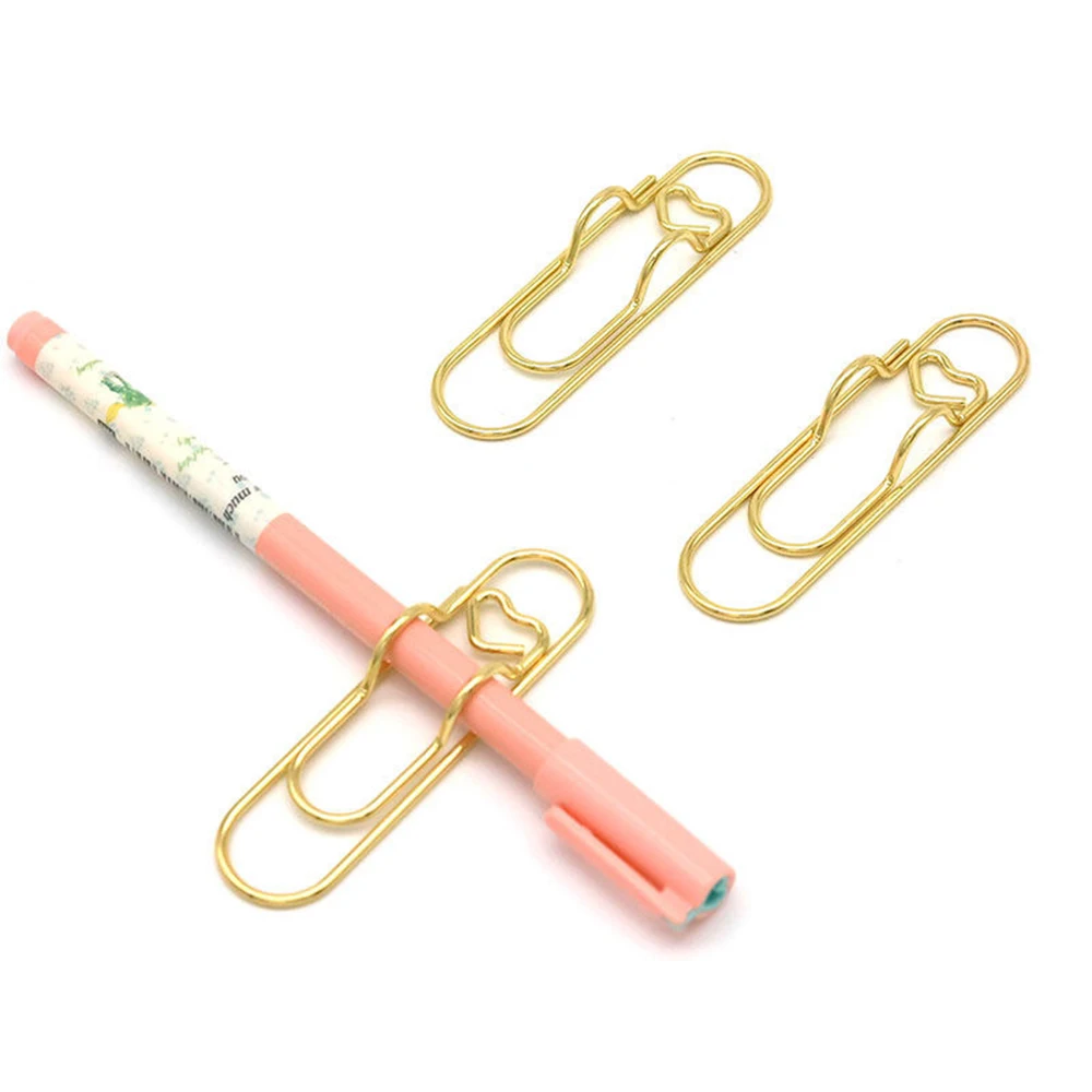 5PCS Multifunctional Metal Pen Clip Paper Clip Writing Clip Pen Hanging Pencil Clip Suitable for Pen Clip Notebook Accessories