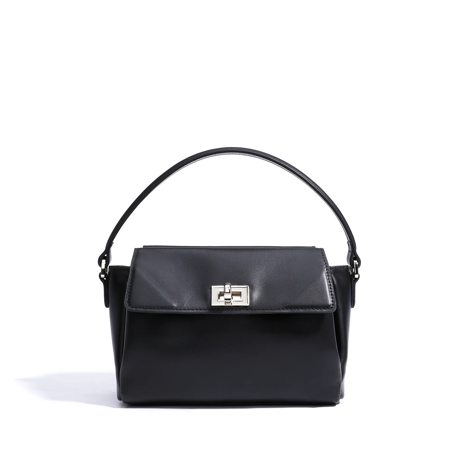Sac carré en cuir véritable 2025 nouveau design de luxe couche supérieure en peau de vache rabat sac à bandoulière unique mode dames sac à main