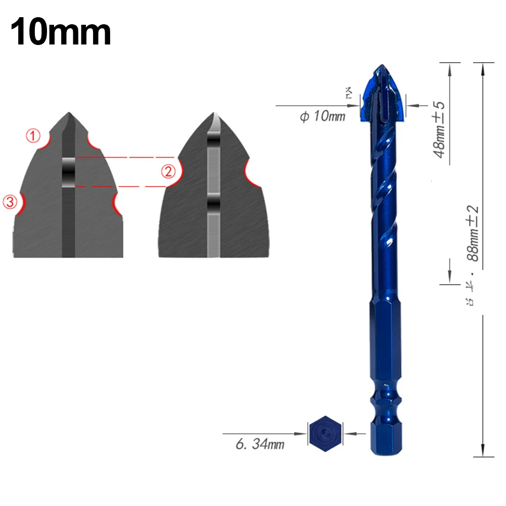 Avoiding Overheating Drill 14 Hex Shank Drill Enduring Securely Clamped U-shaped Chip Groove For Cordless Drills