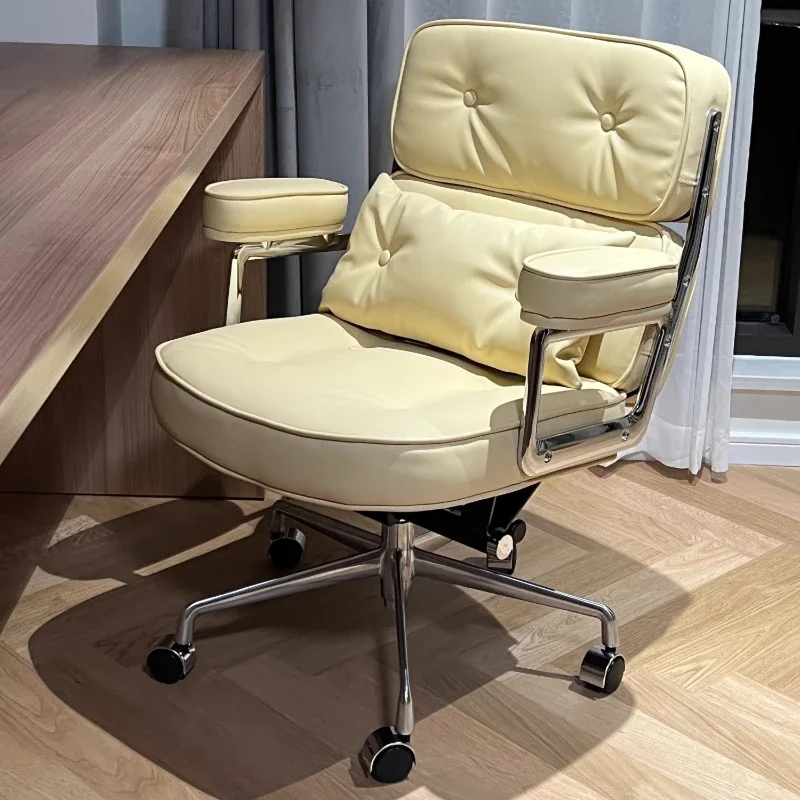 

Nordic computer chair ins household leather boss rotating office e-sports