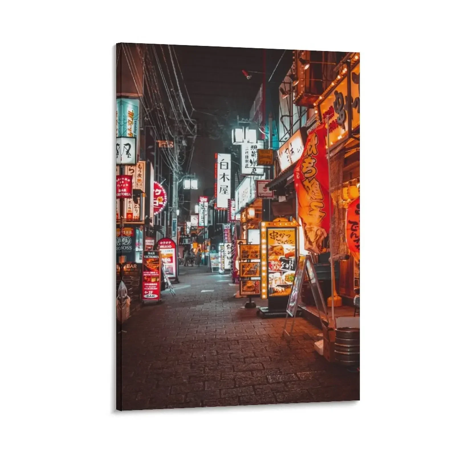 

Warmth of Neon Tokyo Signs Canvas Painting room decor Home decoration Decorative prints wall painting