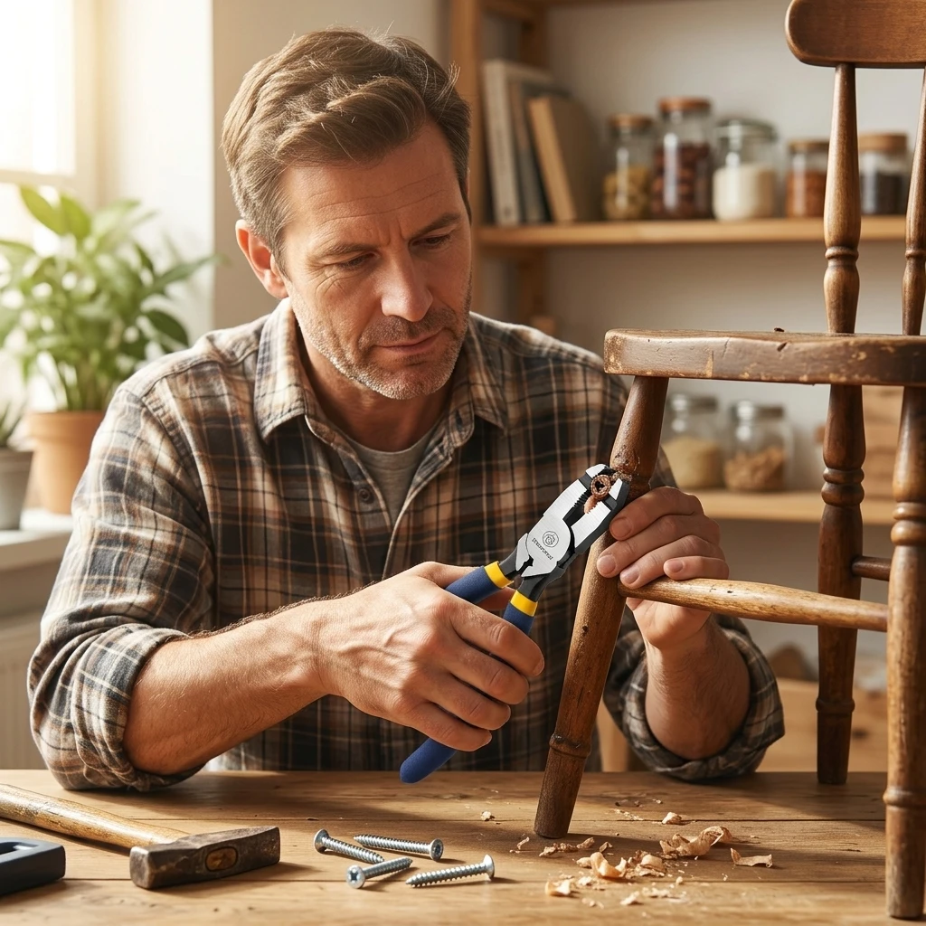 Woodworking Shoes - 合金鋼製ネジ外しプライヤー、木工、靴修理、錆びたボルトの取り外し、グリップツール、頑丈なファスナーリムーバー