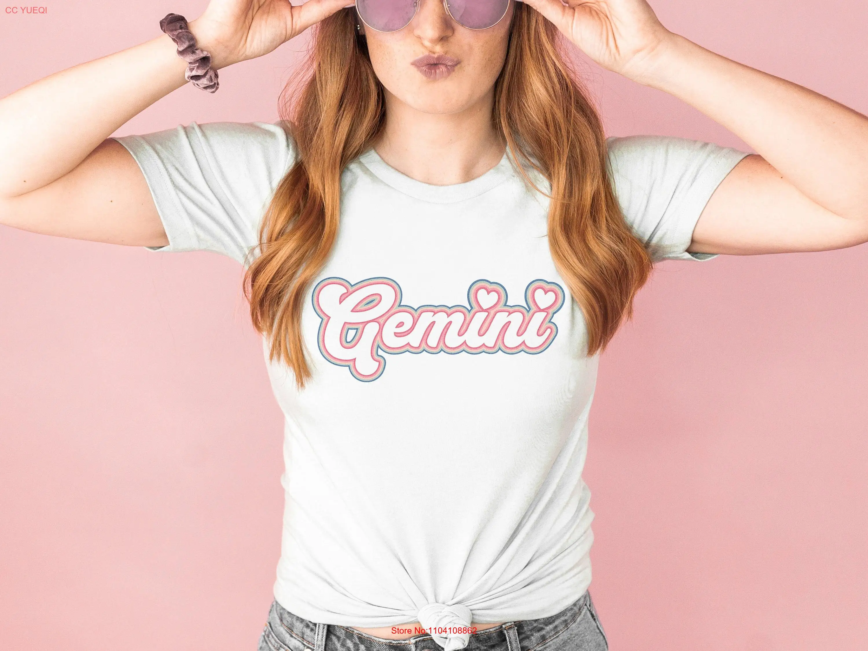 Gemini Zodiac Retro Style T Shirt Astrology 70s Inspired Horoscope Coquette May June Birthday Astrologer