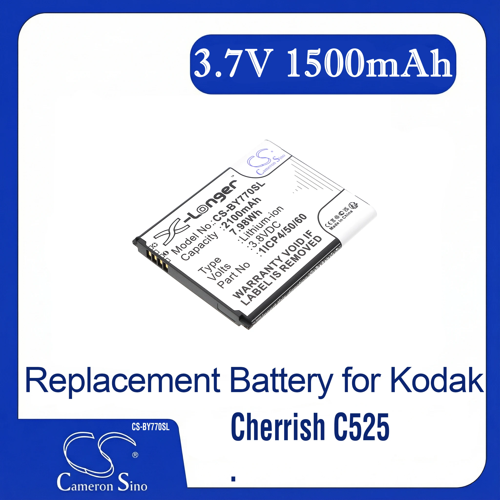 

Cameron Sino Replacement Battery for Beurer 952.62, 952-62, BY77, Fits P/N 1ICP4/50/60-210AR
