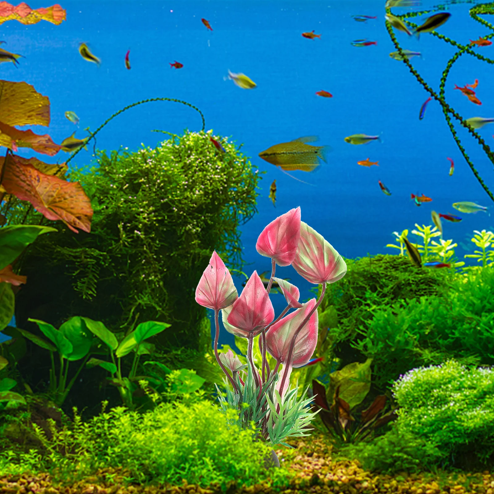 

10Pcs Aquarium Fake Plants Lifelike Water Grass Decorations Betta Fish Tank Underwater Decor Plastic Fish Tank Landscaping