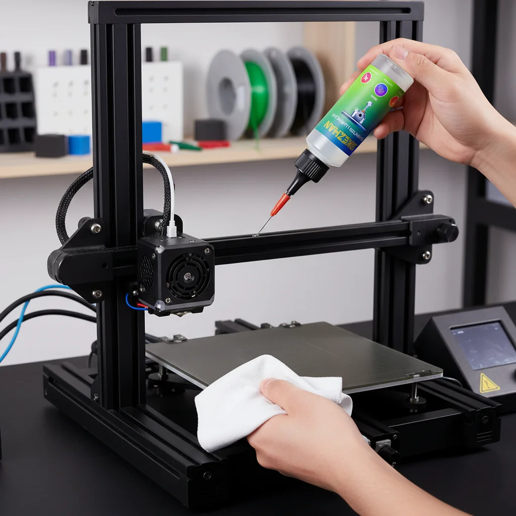 3D Printer Lubricating Oil，Needle‑Tip Rail/Lead Screw/Bearing Lube，Reduce Friction & Noise，Smooth Motion，Anti‑Rust Maintenance