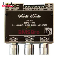 ZK-LT23 50W*2+100W True Wireless 2.1 Channel Subwoofer BT 5.1 Audio Amplifier Power AMP Wuzhi Audio APP