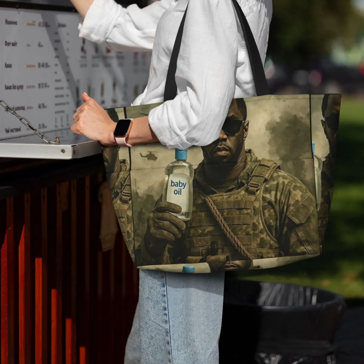 Call Of Diddy Parody Meme Gamer Beach Tote Bag Sport Gym Yoga Duffle Large Tote Bag Women Travel Bag Fitness bag