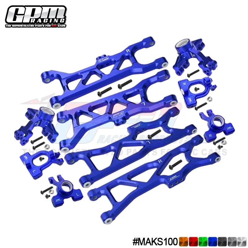 

GPM Aluminum Front C Seat + Front Steering Cup + Rear Cup + Front Rear Lower Arms For ARRMA 1/10 KRATON