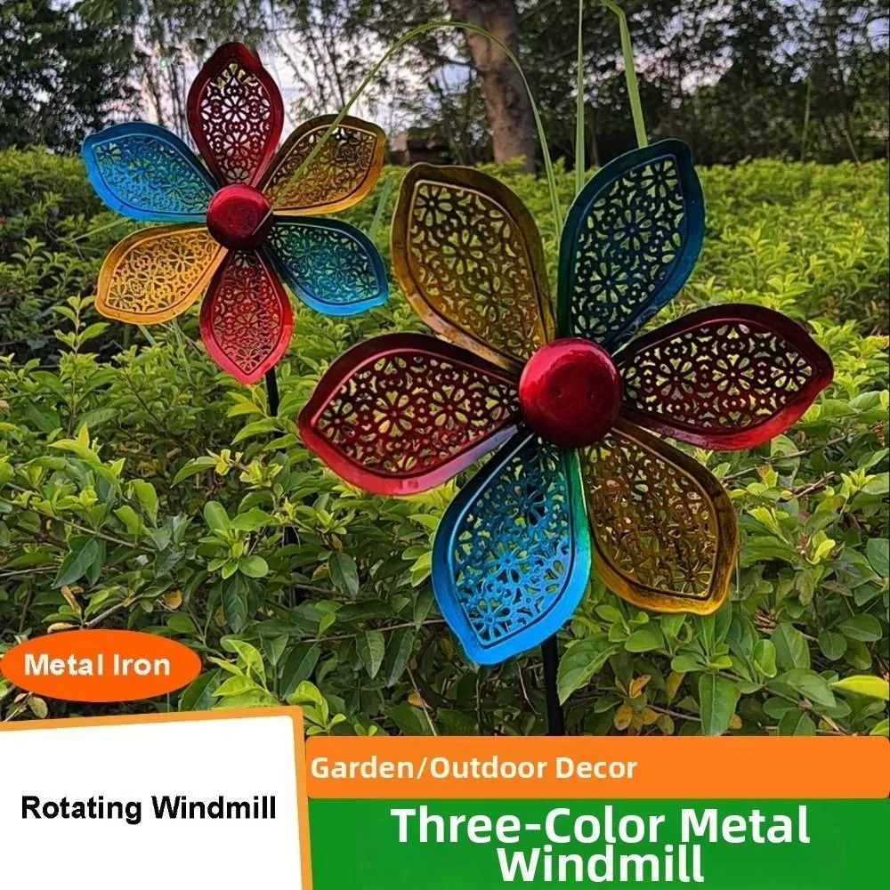 

High Quality Metal Wind Spinner Iron Art Nordic Multistyles Garden Wind Spinner Rotator Internet Celebrity Landscape Decoration