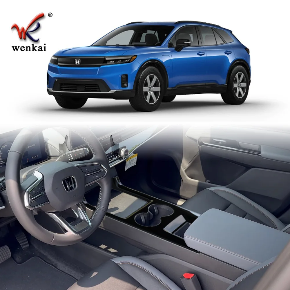 

Для Honda Prologue 2024 2025 2026 ABS черный автомобильный чехол на панель переключения передач, отделка центральной панели управления переключением передач, аксессуары для интерьера