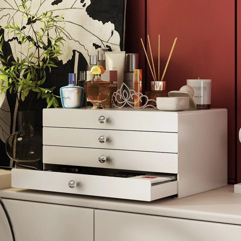 European Simple Storage Boxes Creative Desktop Drawer Box Household Large-capacity Grid Storage Box Home Desktop Organization