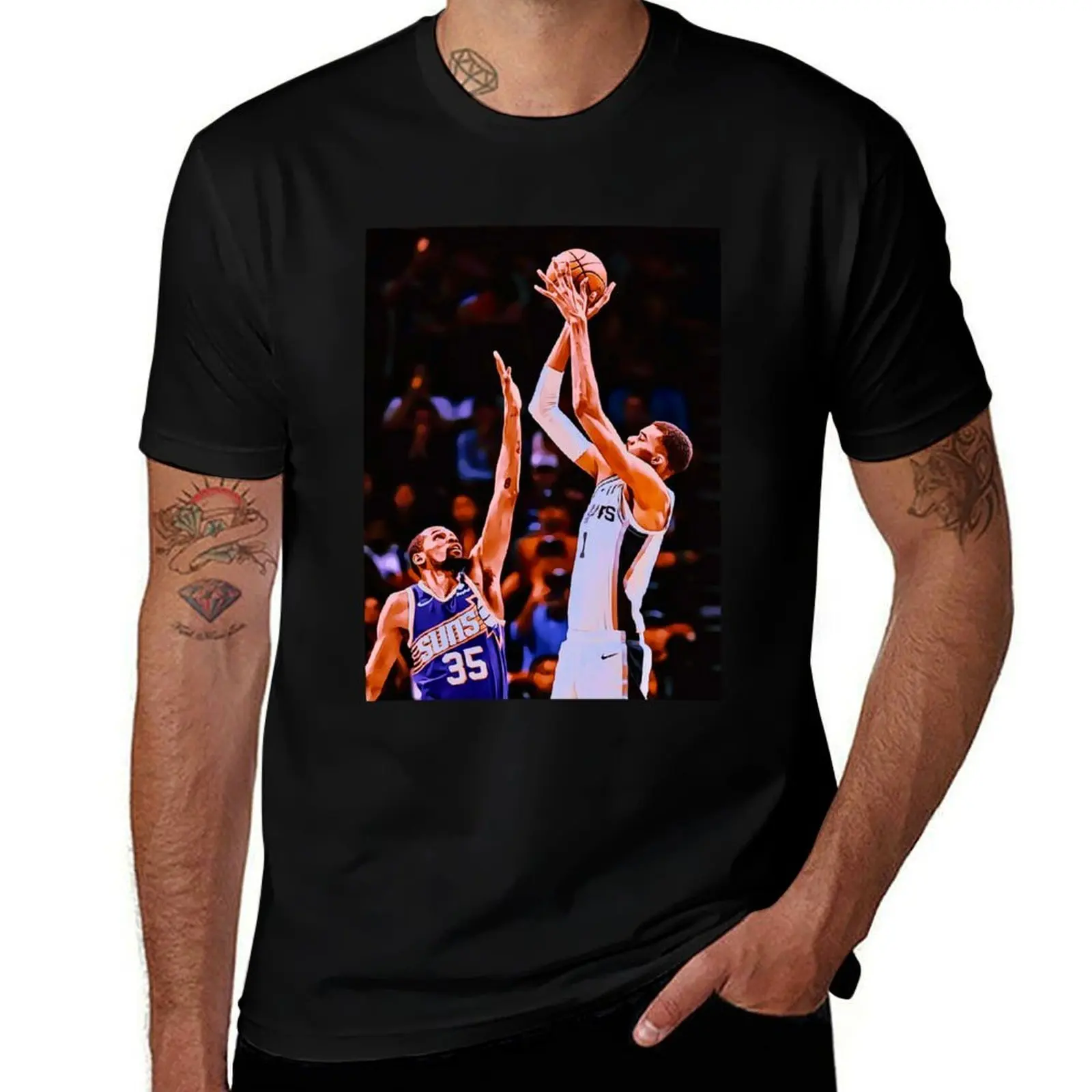 Basketball Moments 8 T-Shirt Sports Casual Short Sleeve Cotton Tee