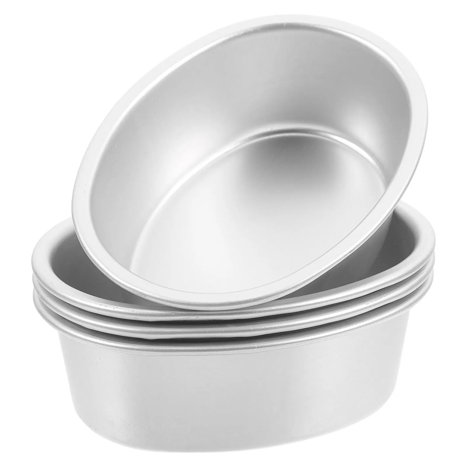 

4 Pcs Cheesecake Mold Pans Baking Bakeware Aluminum Alloy Bread Molds for Round