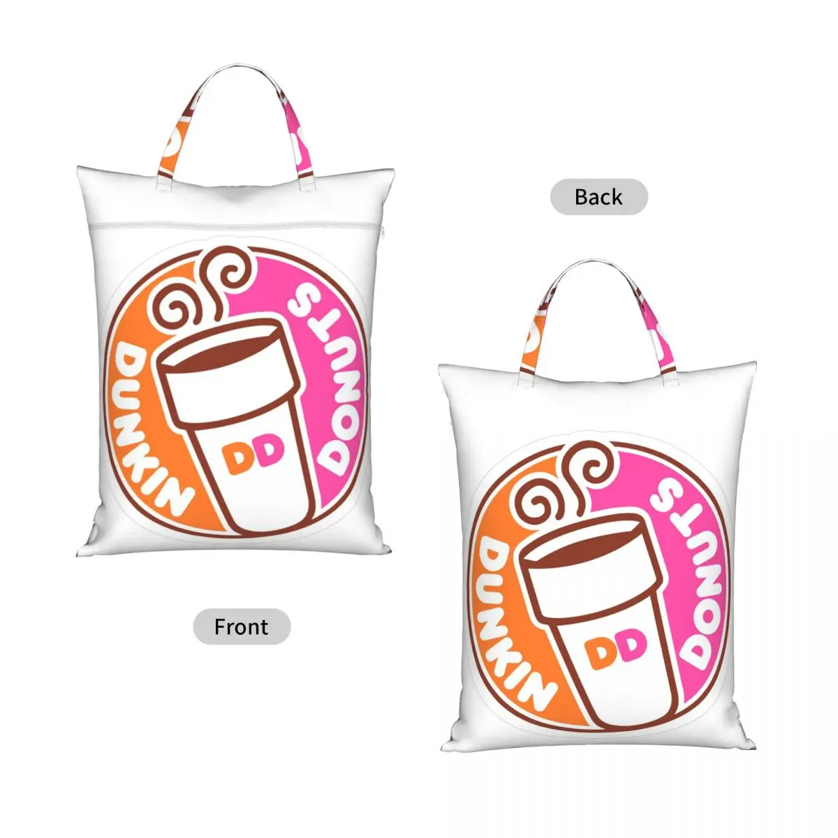 Dunkin Donuts Laundry Collector Foldable Laundry Basket Large Storage Washing Basket Home Organizer view 2