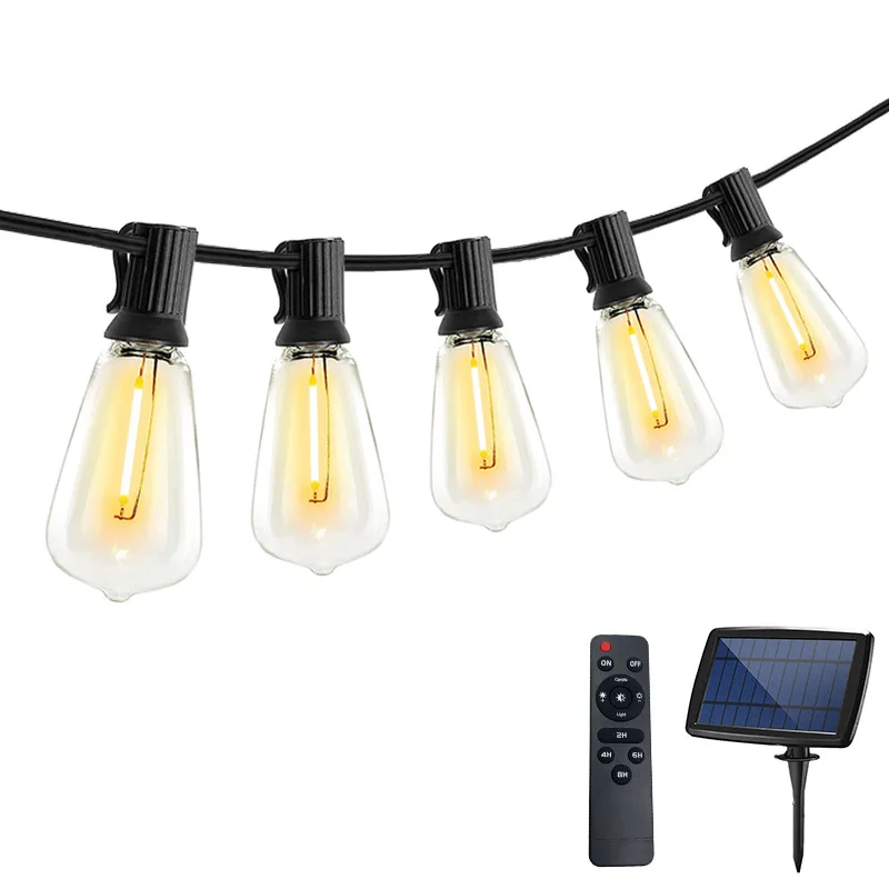Picture 6: St38 solar light string, retro outdoor camping ambient light, halloween decorative light string
