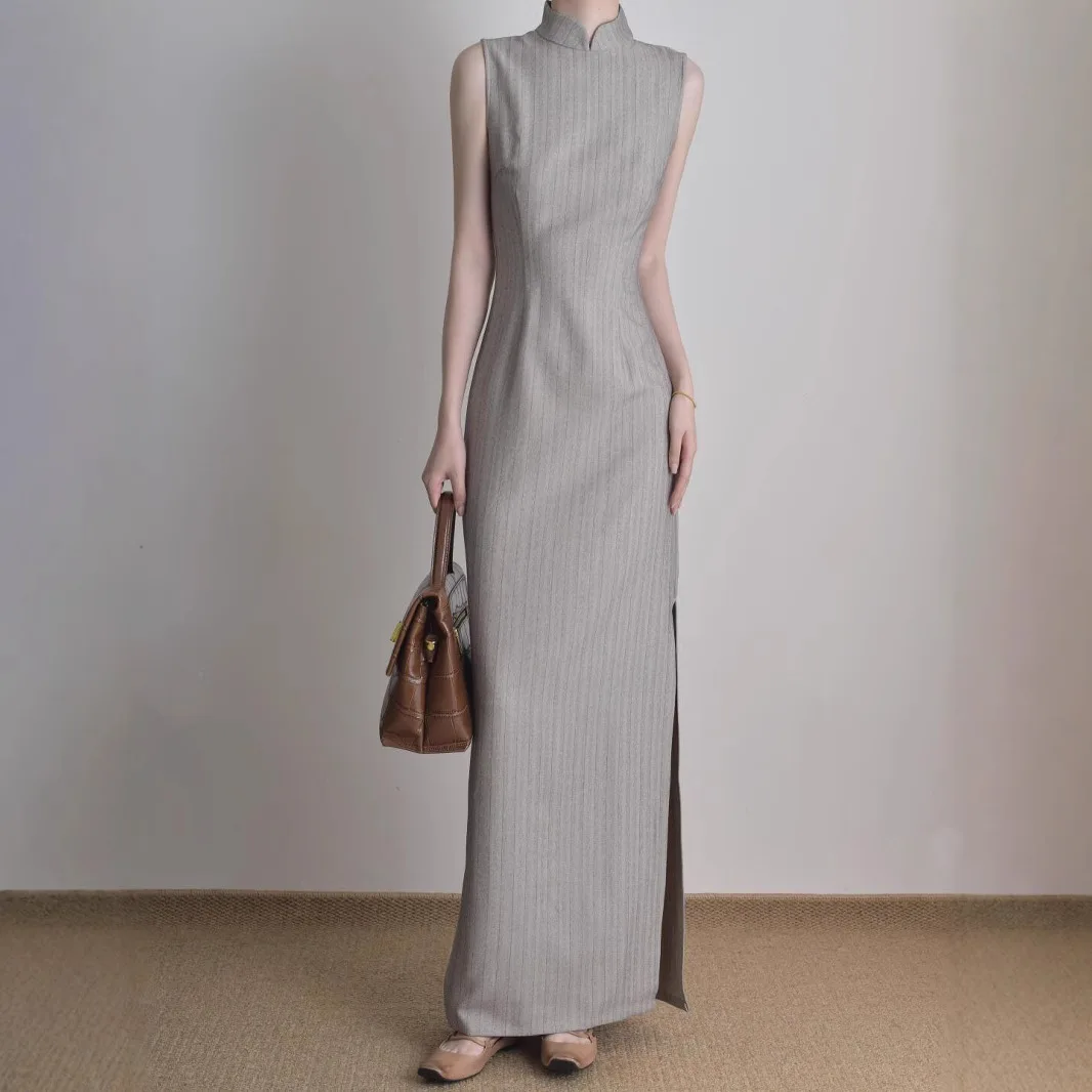 

2026 Summer New New Chinese Temperament Retro Cheongsam Waist Slim Versatile Dress