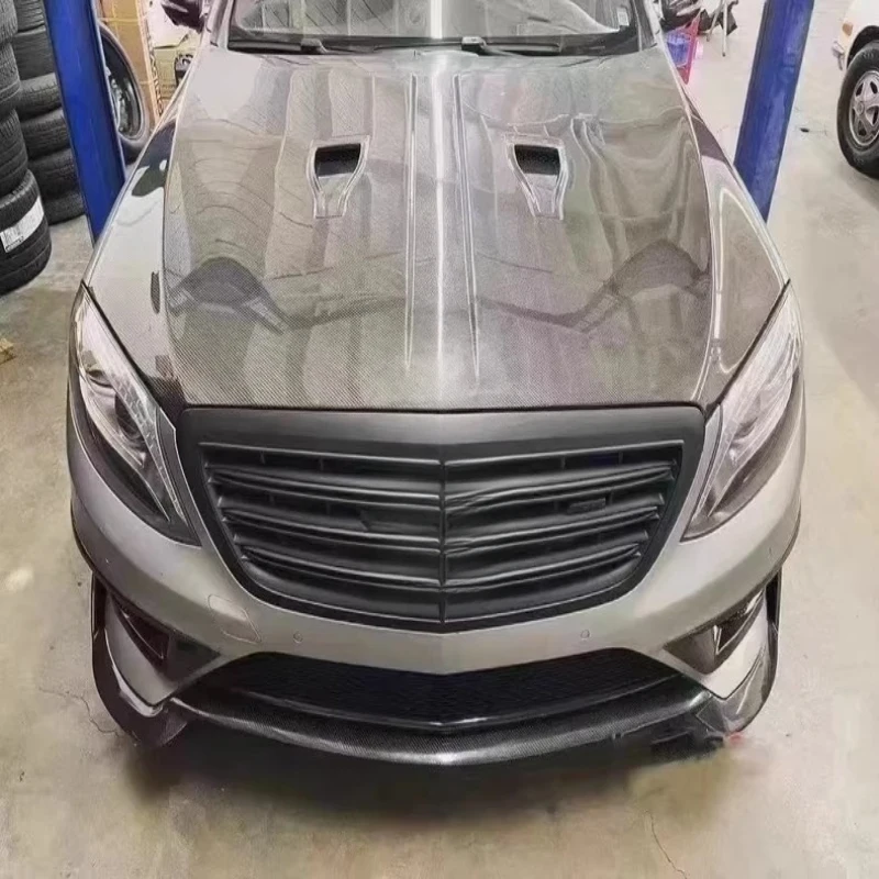 High Quality Carbon Fiber Bonnet Fit For S Class W222 S63 S65 2014-2020 Car Tuning Accessories