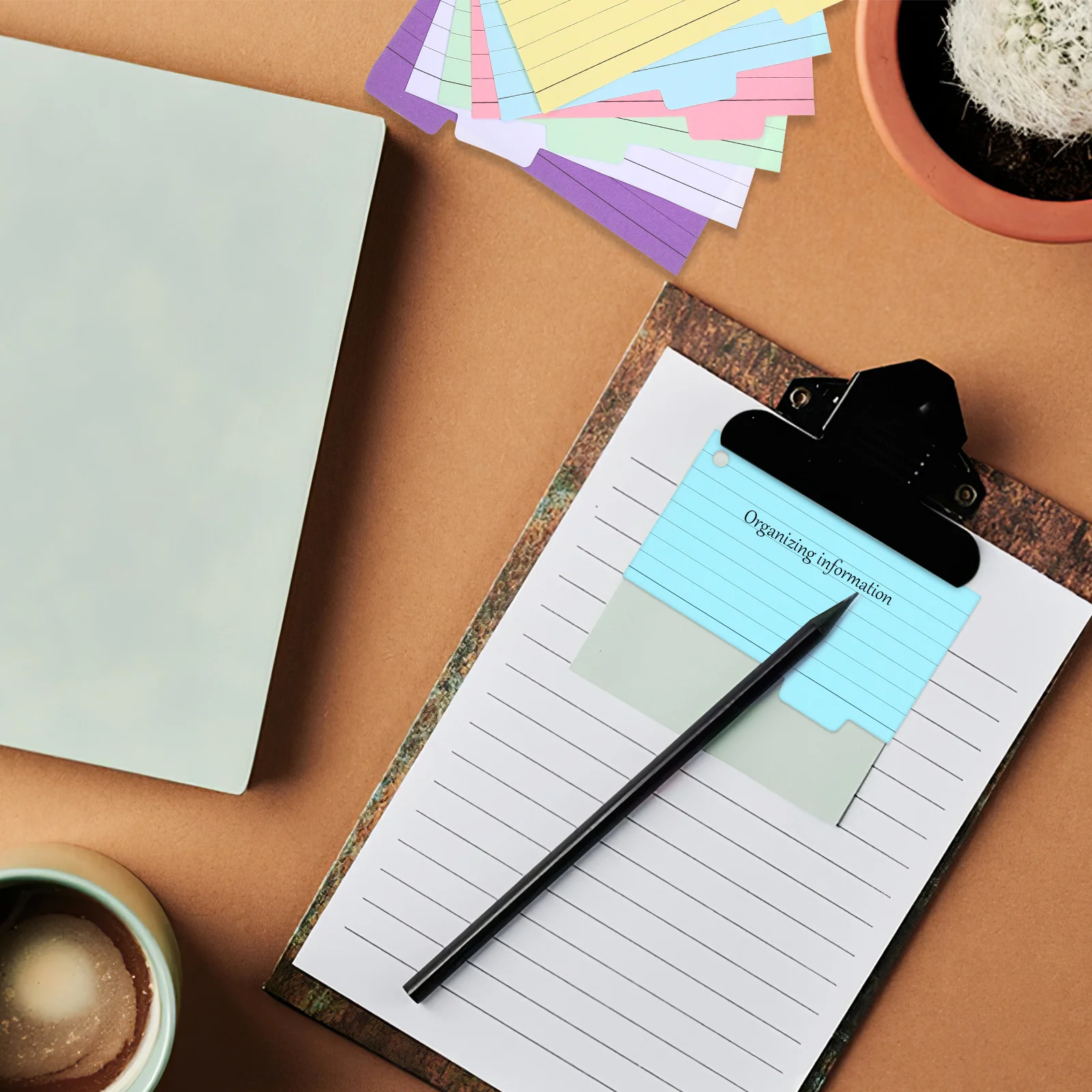 

300 Sheets Coil Memo Pad Versatile Index Cards Flash with Rings Sports Punched Flashcards for Studying Paper Note