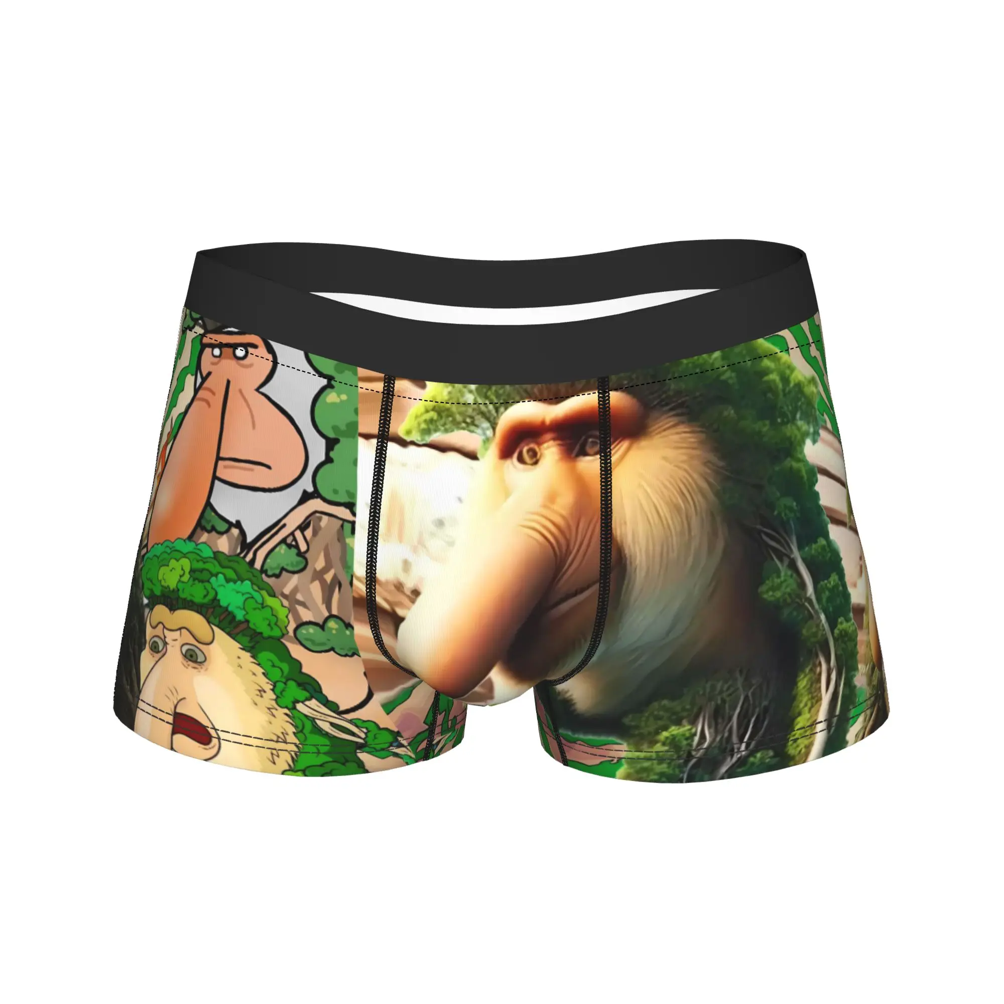 

Мужские трусы-боксеры Brainrot Elephant Banana, дышащее нижнее белье с модным принтом, удобное для повседневной и неформальной носки