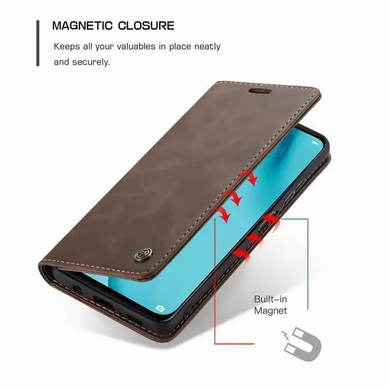 Leather Case For Huawei P40 Lite Pro Cover Luxury Magnetic Flip Bumper Wallet Phone Bag For Huawei P 40 On P40lite Coque