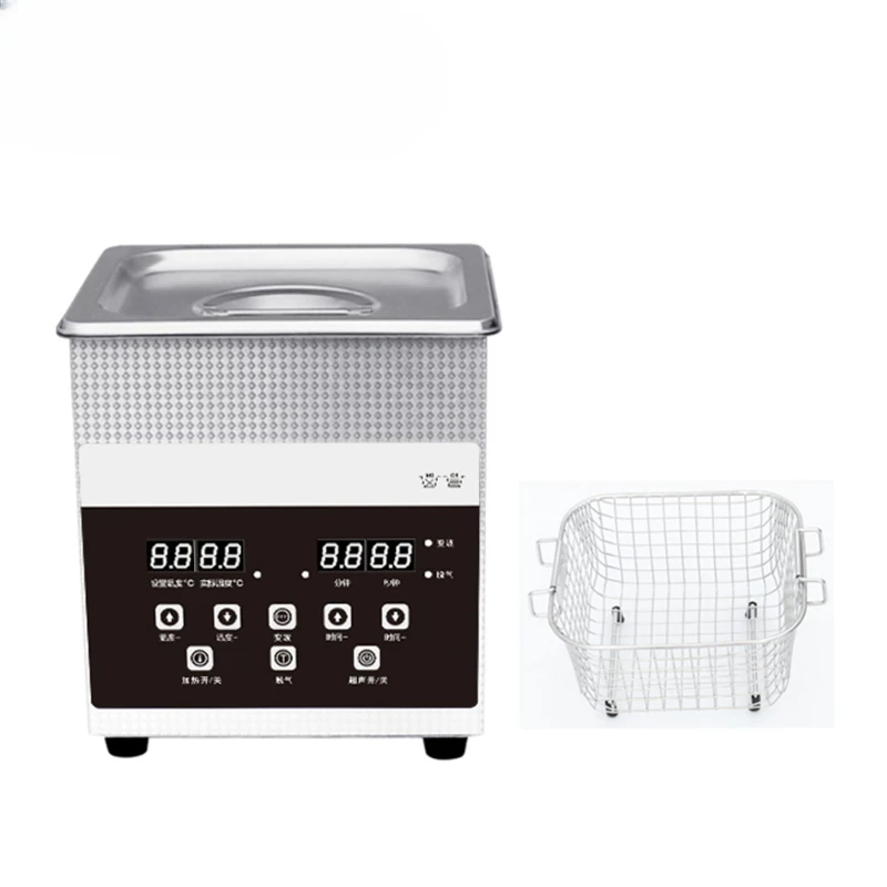 60W/120W Ultrasonic Cleaner Variable Wave Degassing Ultrasound Cleaning Machine Jewelry Watch Glasses Washing Bath Heater 1.3L