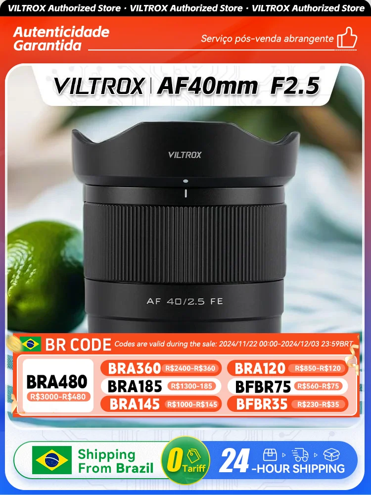 Viltrox AF 40mm F2.5 Full-Frame Mirrorless Camera Lens for Sony FE E Nikon Z A7 A7II A7III A7IV A7S A7SIIZF ZFC Z6 Z7 II 40 2.5