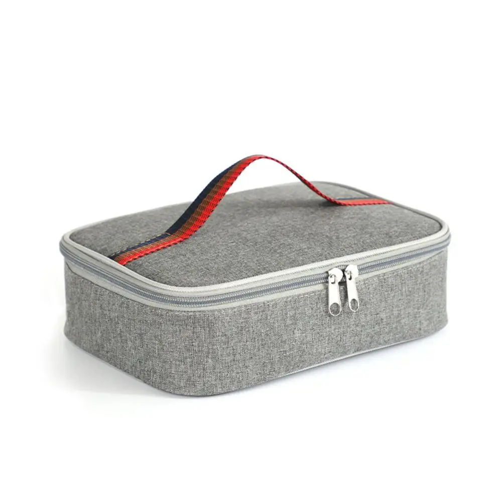 Soft Square Lunch Box Meal Container Reusable Cooler Lunch Bag Portable Thermal Insulated Lunch Pail Travel