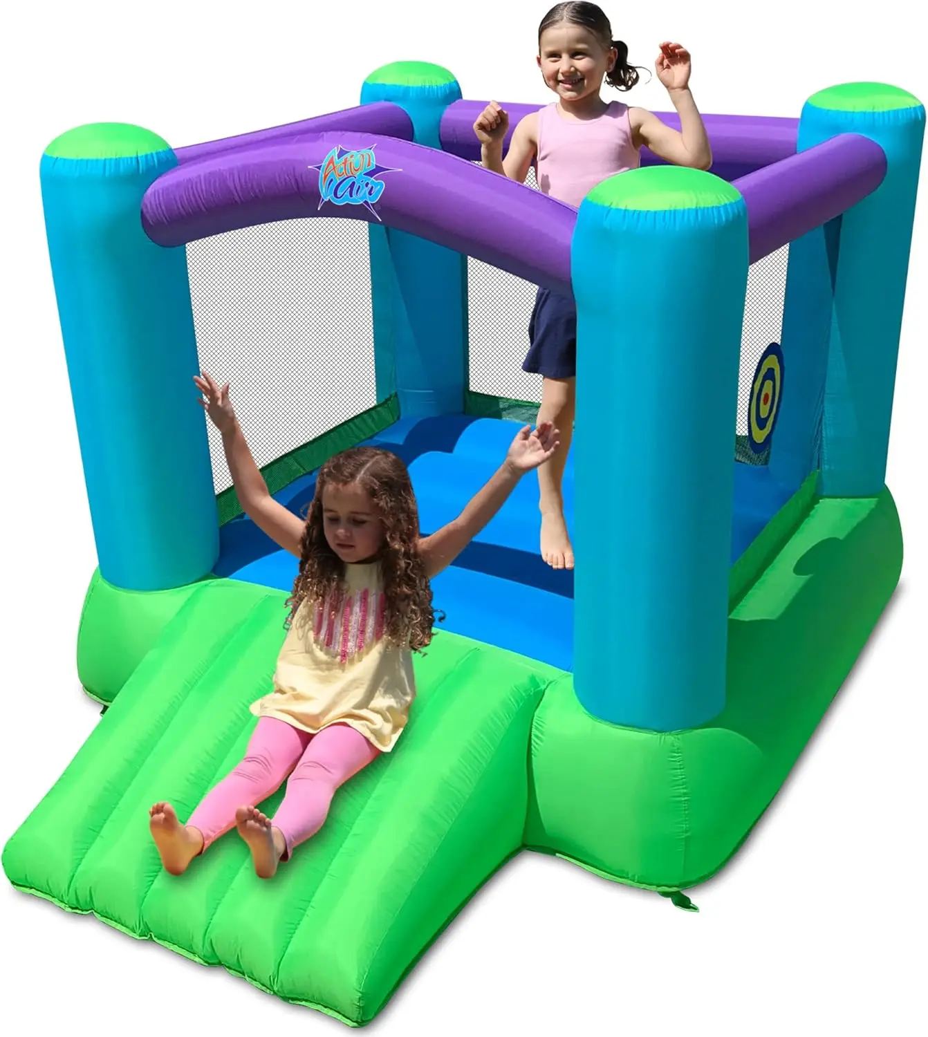 바운스 하우스 - 실내 및 실외용 송풍기가 있는 풍선 바운스 하우스 - 슬라이드가 있는 점핑 바운시 캐슬 - 견고한 바느질 및 확장형