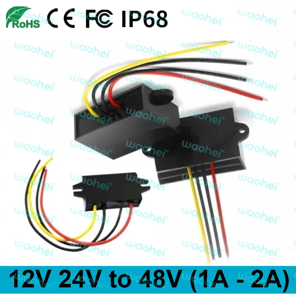 

12V 24V to 48V 1A 1.5A 2A DC DC Step UP Boost Power Converter Voltage Regulator Stabilizer 48 Volts ABS Plastic Boost Module CE