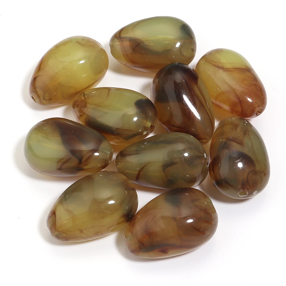 10pcs Irregular Acrylic Beads for DIY Jewelry Making