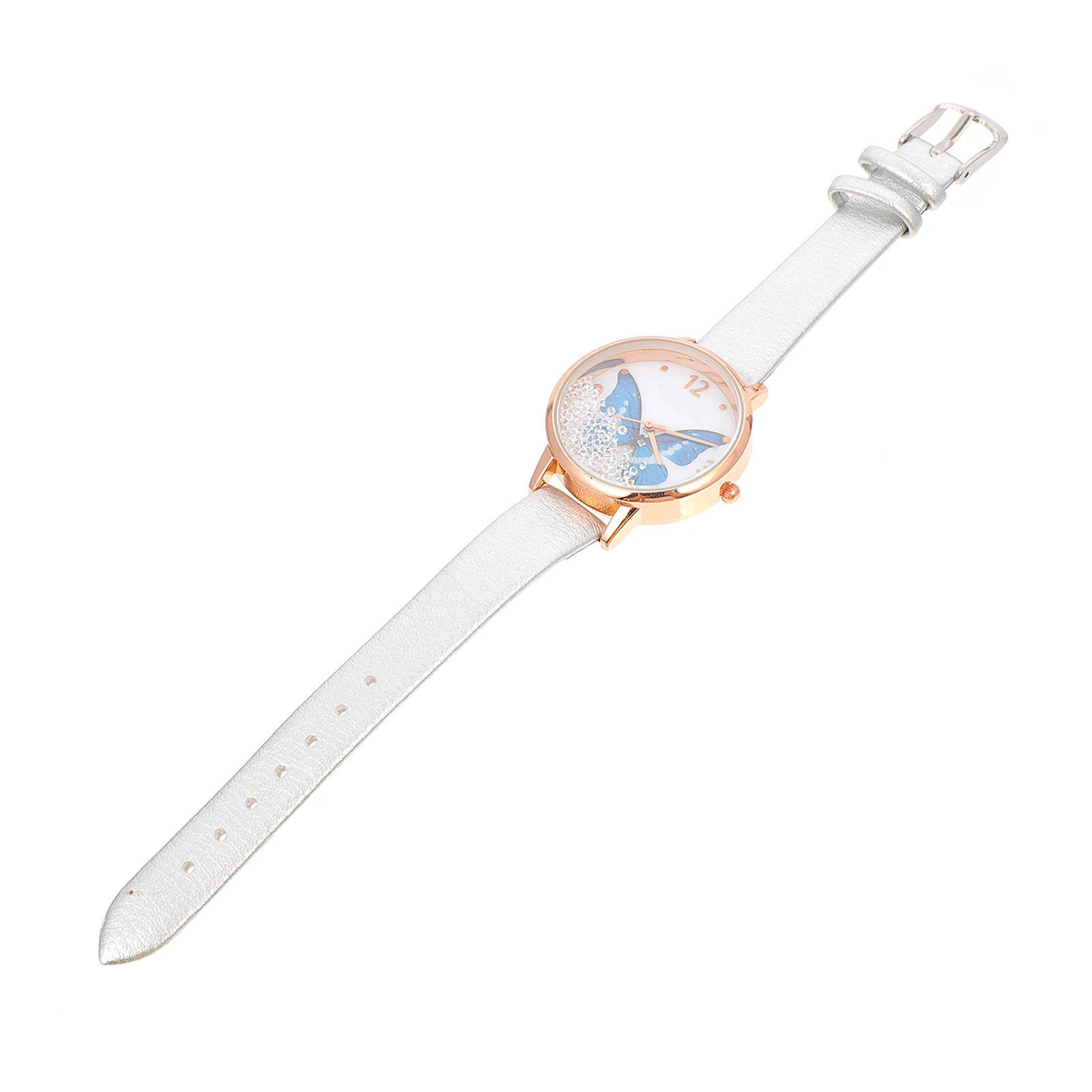 

1pc Alloy Quartz Durable Stainless Steel Butterflies Wrist Watch For Women Girls Fashion Bracelet Watch Daily Wear