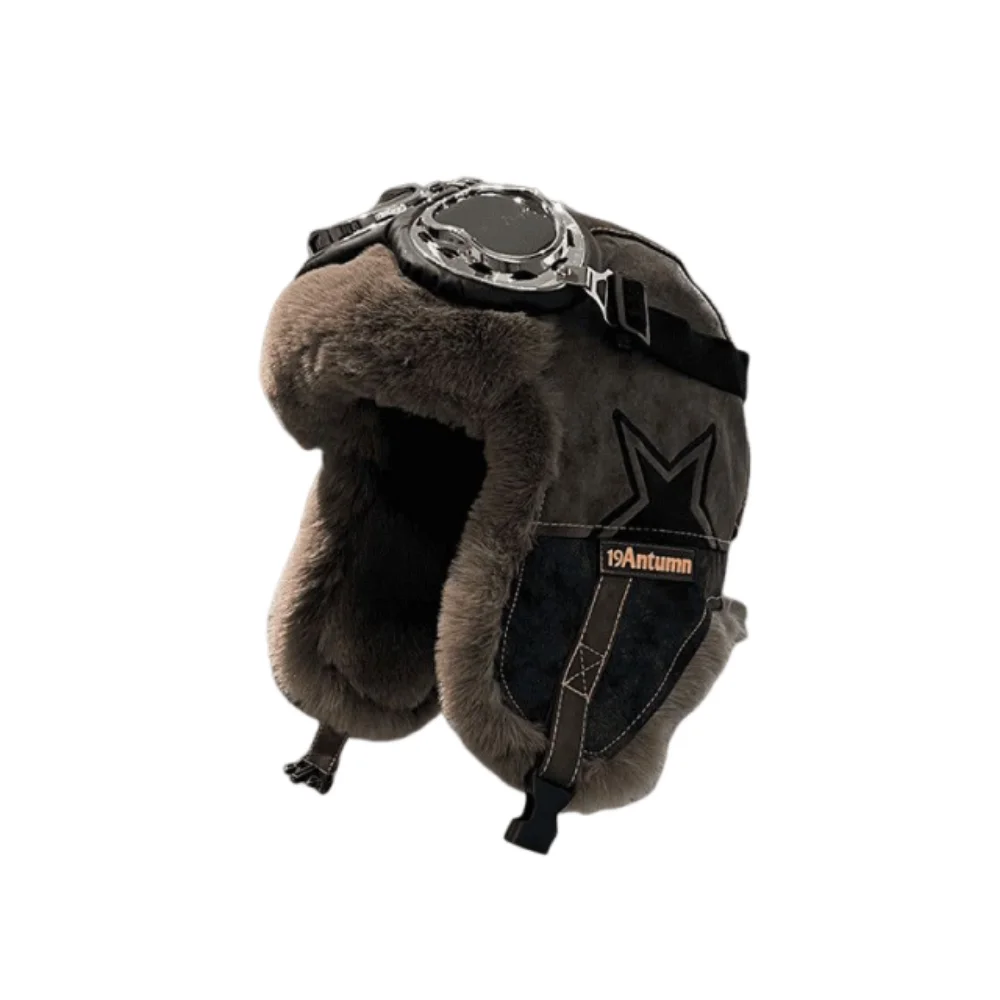 

Зимний сезон, зимняя шапка в русском стиле, утолщенная теплая мягкая верхняя шапка в стиле ретро, плюшевая шапка-траппер, термоветрозащитная плюшевая подкладка