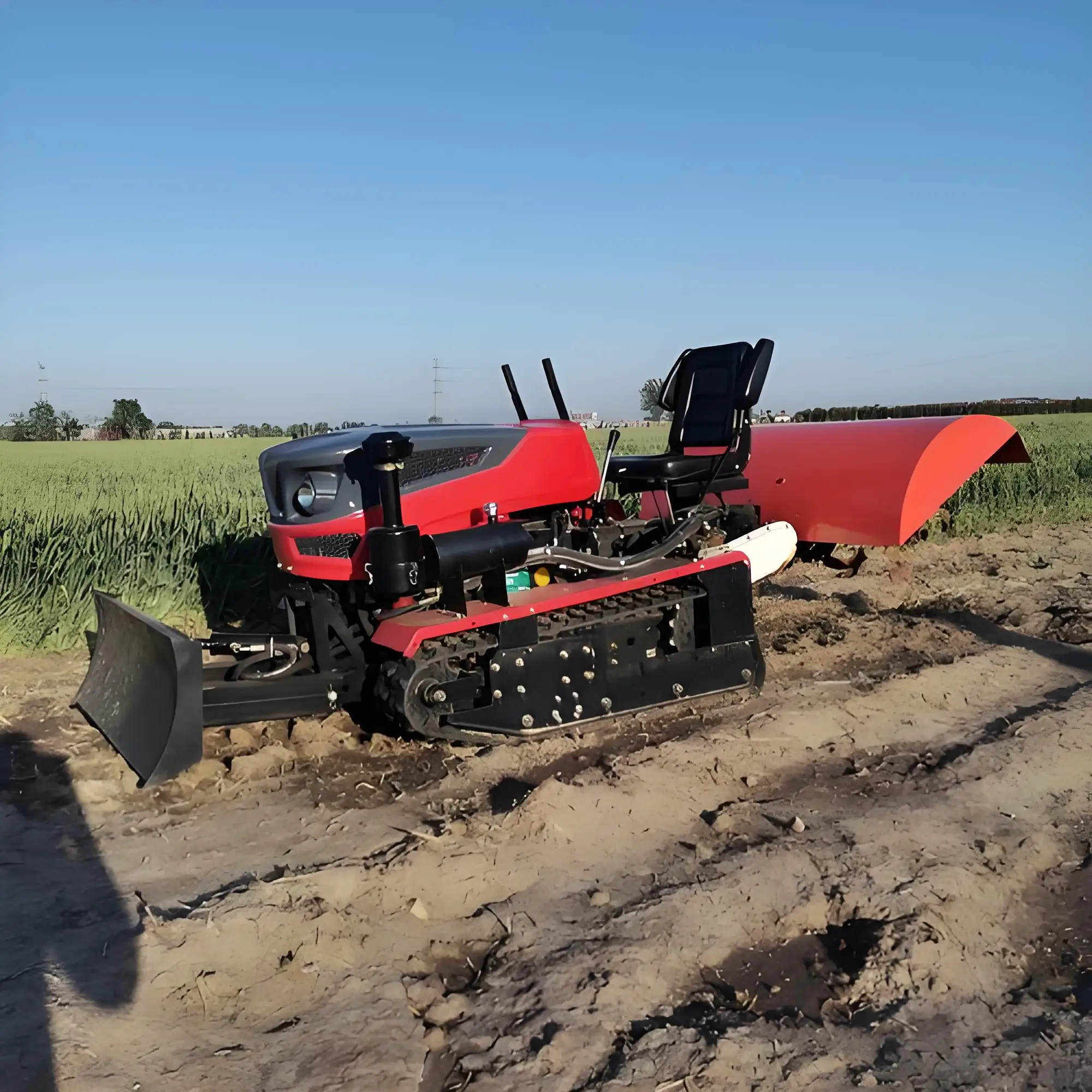 Ride on Rotary Tiller Garden Mini Tractor Agriculture Equipment With Hitching Tool Rotavator Cultivator Machinery Factory Supply - view 4