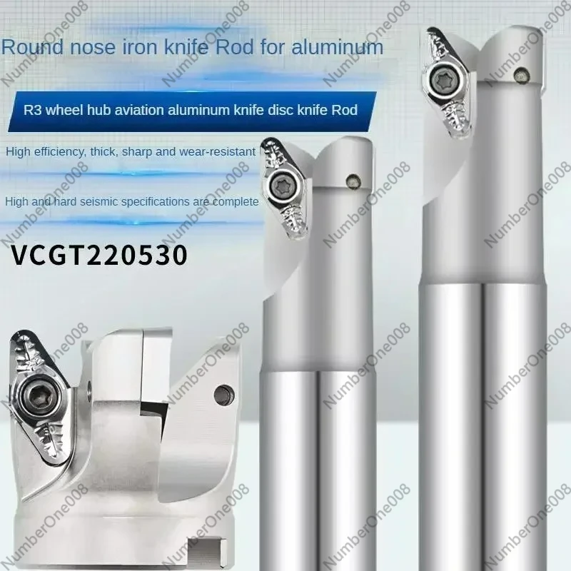 Barra de Fresado de Aluminio Aeronáutico SB90 R3, Fresadora CNC de Alta Velocidad para Cubo de Rueda de Aleación de Aluminio, VCGT22