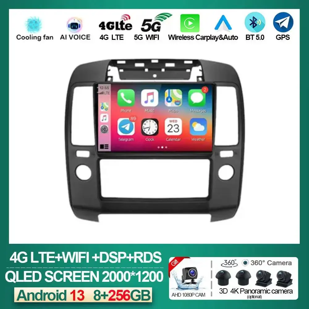 

Android 13 For Nissan Navara 3 D40 2004 - 2010 Car Radio Multimedia Video Player Navigation stereo GPS Navi No 2din 2 din DVD