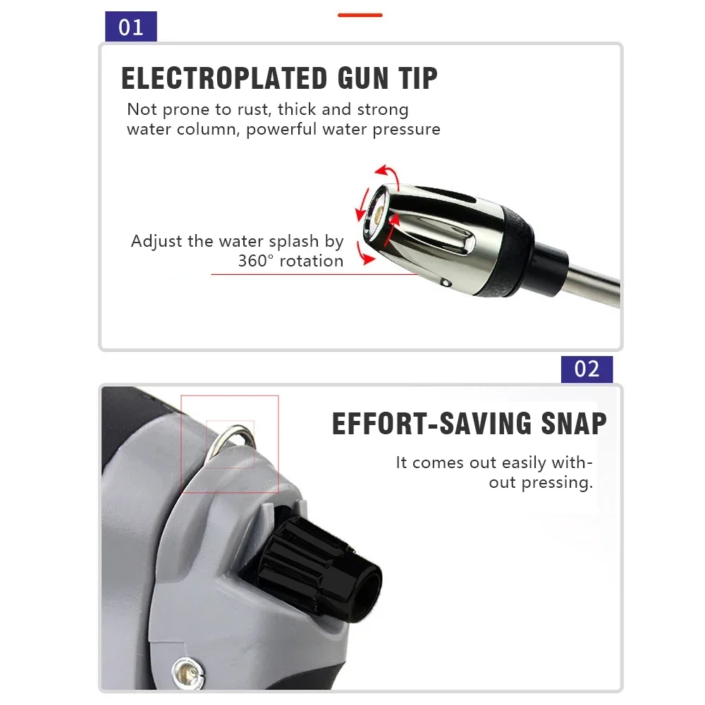 1PCS Car Wash High Pressure Water Gun Spray Nozzle Car Washers For Auto Home Garden Portable Washer Car Cleaning Accessories