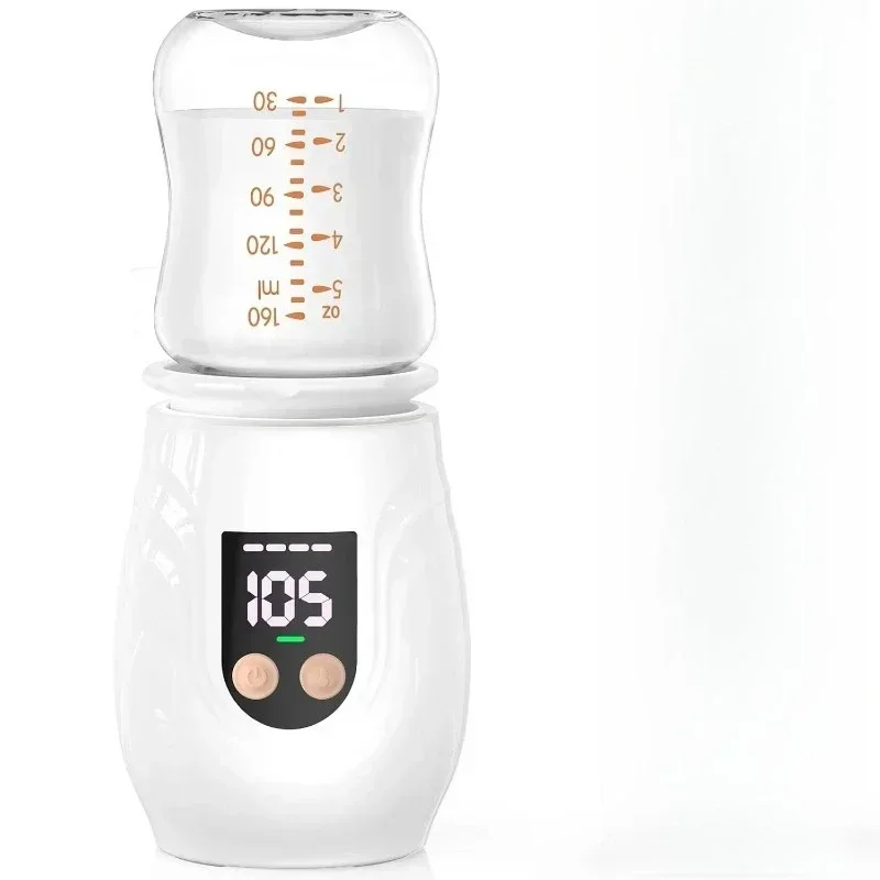 Portable USB Infant Feeding Bottle Warmer with 5 Adapters Travel Milk Feeding Supplies