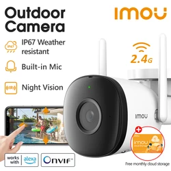 IMOU Wifi Outdoor Camera Bullet 2C 2MP Surveillance IP Camera Automatic Tracking Weatherproof AI Human Detection Outdoor Camera