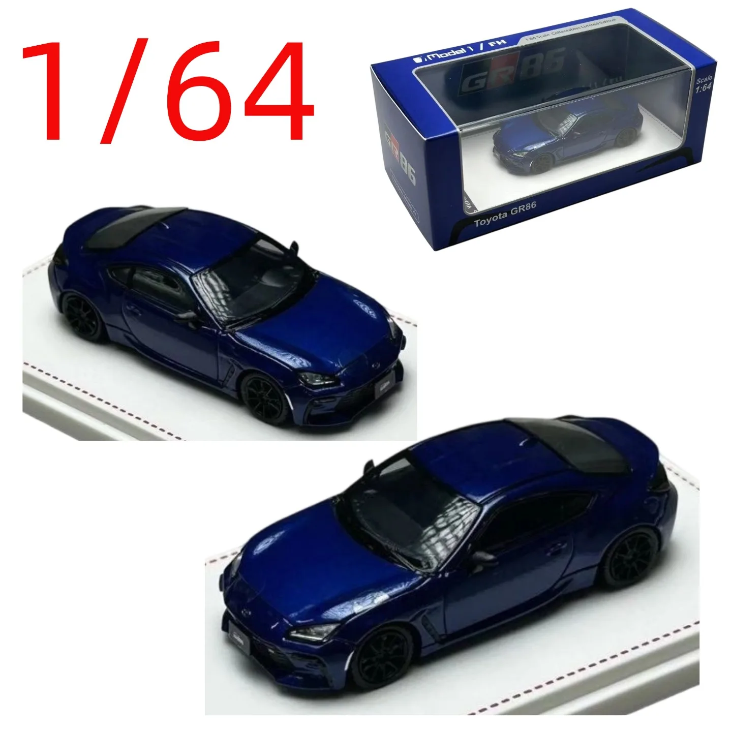 

Model Diecast 1/64 Scale GR86 ZN8 Blue Car Model Alloy GR86 ZN8 Play Vehicles Toys for Boys Collectible Original Box
