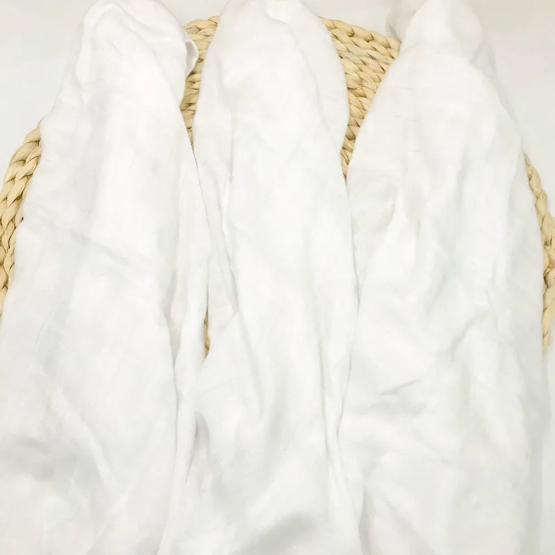 Drucken Bambus Baumwolle Stoff 5 Teil/satz Musselin Swaddle Fütterung Spucktuch Neugeborenen Baby Decke Wischen 60*60 cm