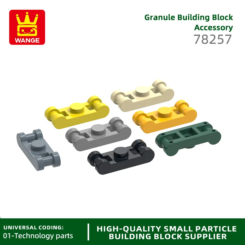 

20Pcs/lot 78257 Plate, Modified 1 x 1 with Bar Handles on Ends Compatible with Block Moc Color City Accessories Parts