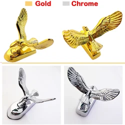 Autocollants de Capot de Voiture en Or Chromé, Pièces de Moto, Ornement de Tête d'Aigle, Garde-Boue Avant de Scooter, Statue en Alliage pour Honda Triumph