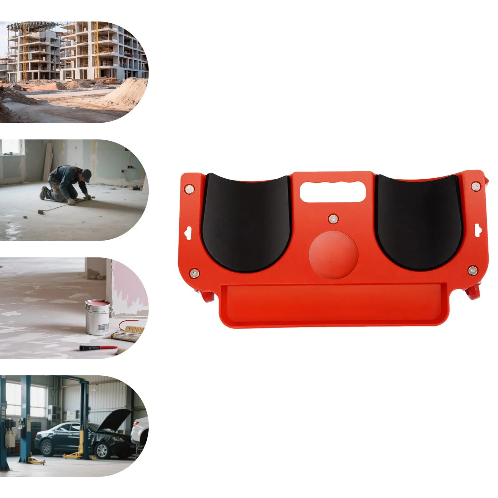 5 * ruedas universales, rodilleras rodantes confiables y resistentes, plataforma con ruedas para trabajadores, rodilleras, herramientas para baldosas