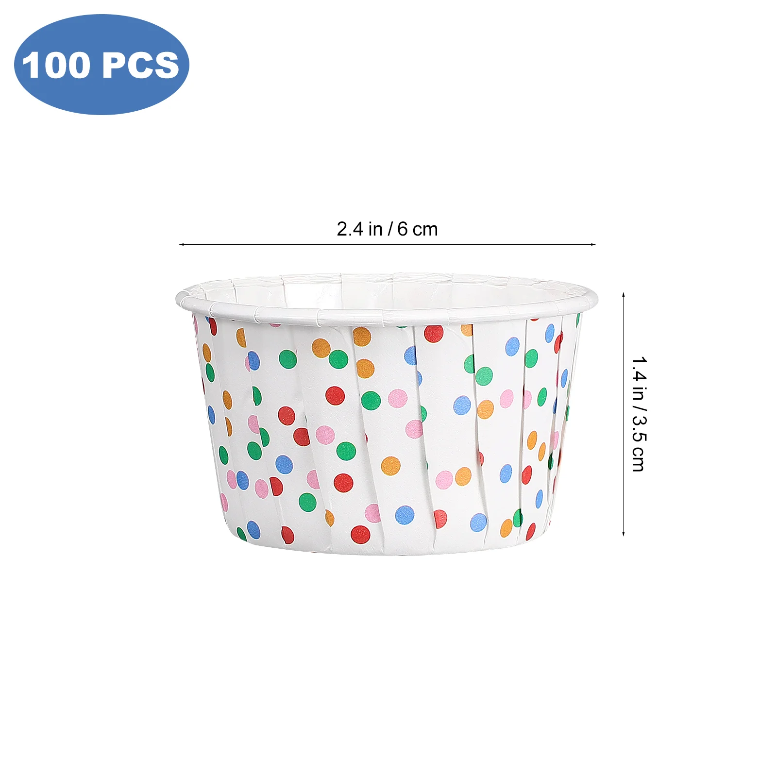 Party Supplies Paper Cake Cups Dessert Ice Cream Sundae Treat Soup Bowl Baking Wraps