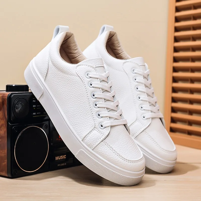 Mens Shoes High Quality Leather Casual Shoes Fashion Skateboard Shoe Luxury Tennis Training Shoes Men Sneakers Zapatillas Hombre
