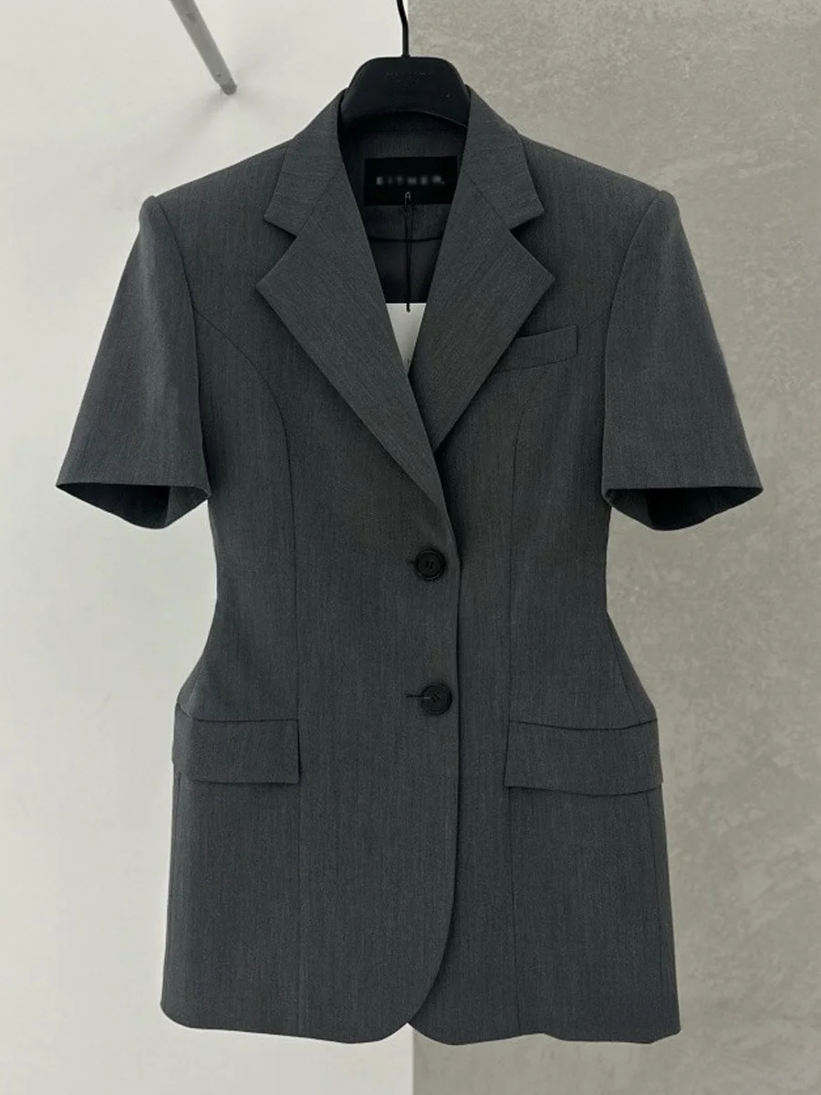 Ele ort Sve Pak Jaet voor Dames Dunne Casual Professionele Sle Lente Zomer Nieuwe Collectie Faionable Pendelen Wind