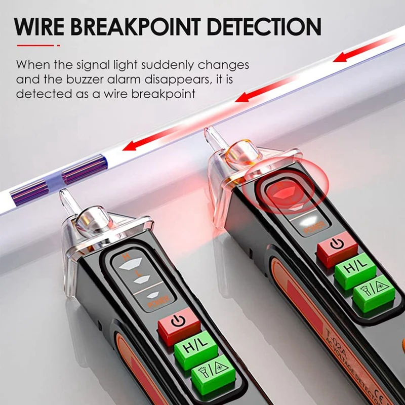 Non-Contact Voltage Test Pen - Dual Range AC Voltage Tester 12V/48V-1000V, Real Time/Empty Line Circuit Detection Tester