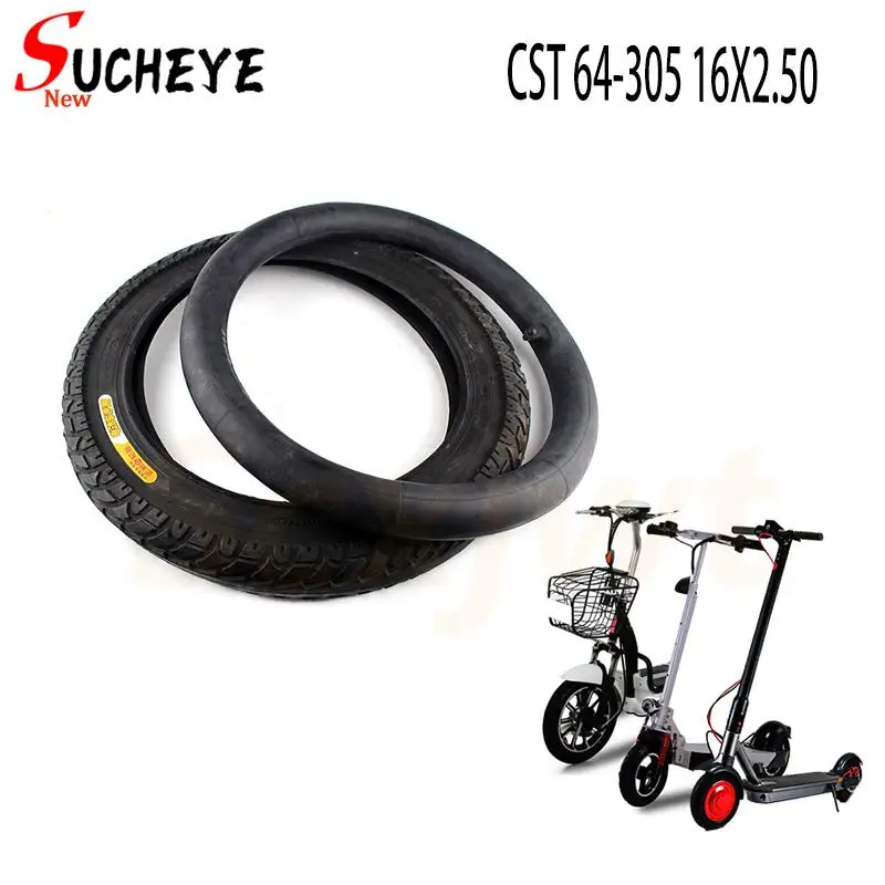 16x2.50 64-305 Inner Outer Tire Fits Electric Bike Boy's SCHWINN Convertible Tricycle 16x2.5 16*2.5 Bicycle Tyre
