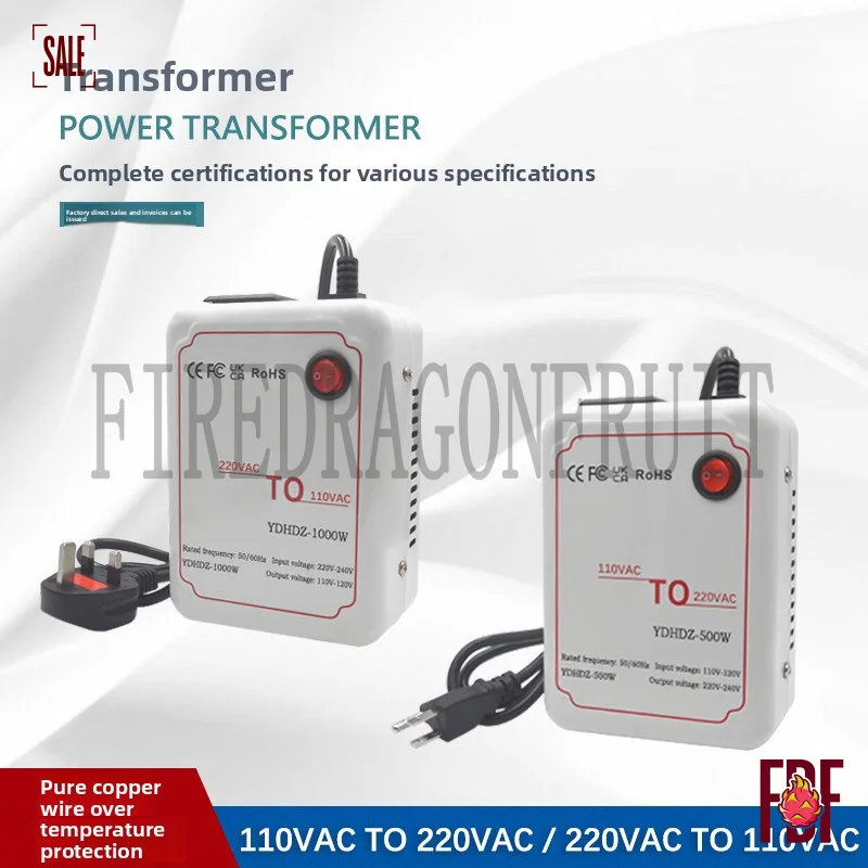 Universal Travel Power VoltageConverter 110V to 220V and 220V to 110V Dual Step UpDownTransformer International Use Worldwide